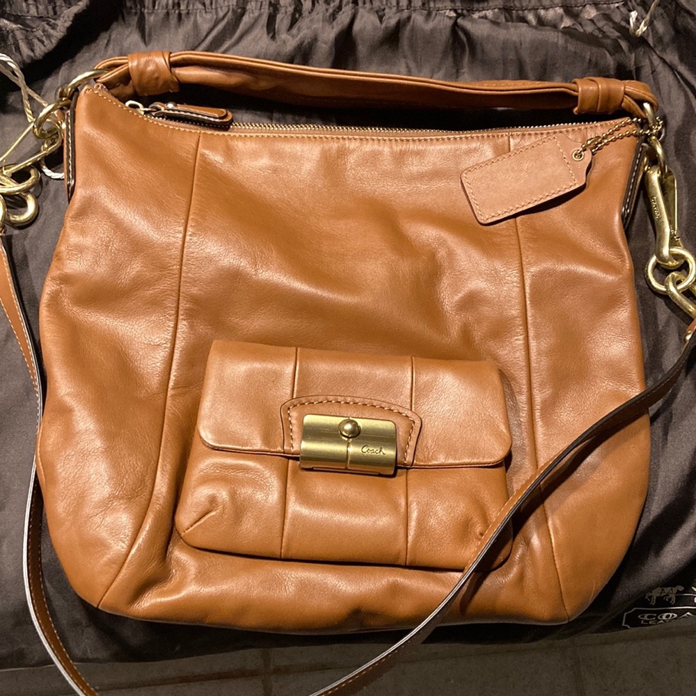 Coach Kristin 14783 Brown Leather Satchel New